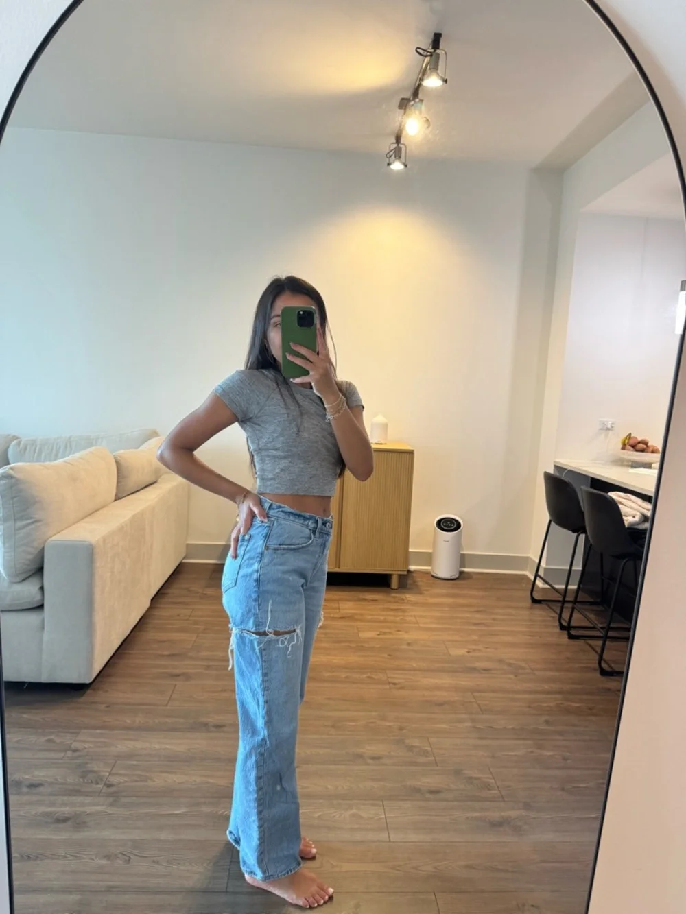 Abercrombie & Fitch Light Wash Straight-Leg Women’s Jeans - Picture 2 of 5